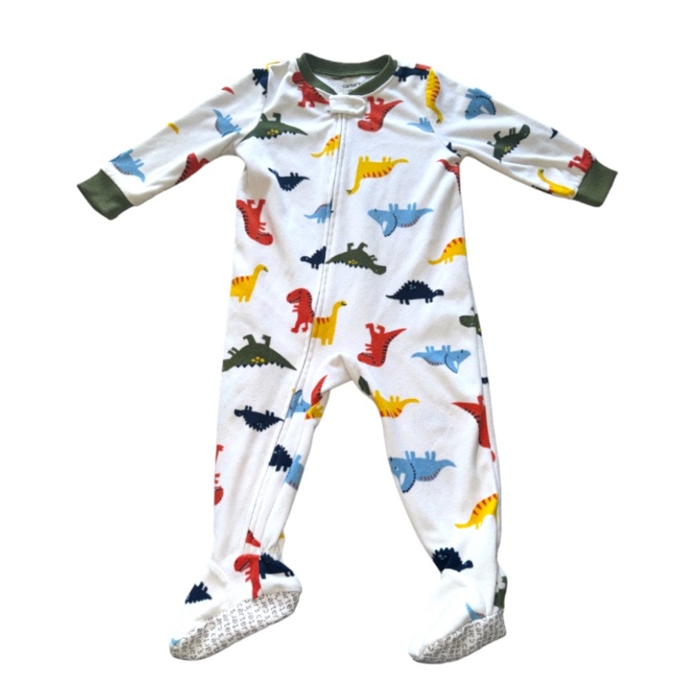 3 FOR $20 CARTER’S 18M Dinosaurs Full Zip Fleece Footie Sleeper